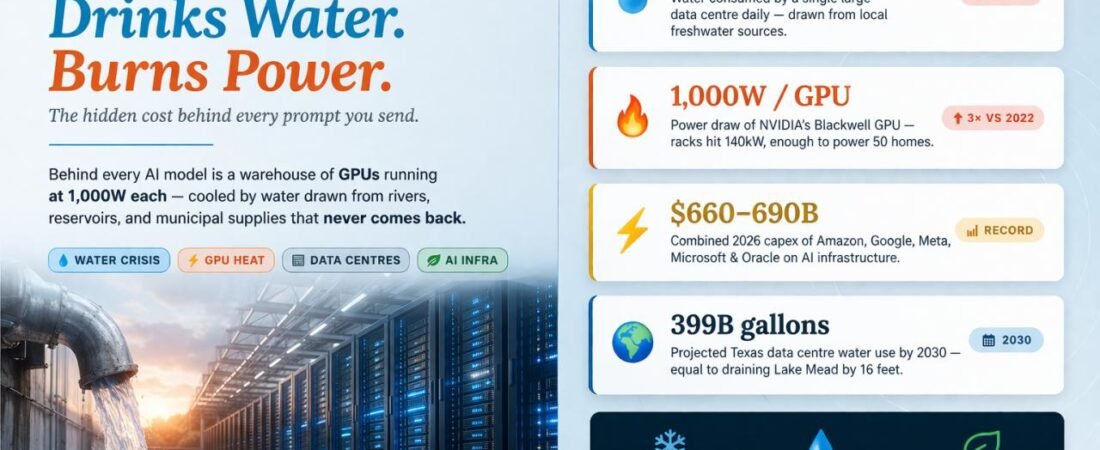 How Much Water Does AI Use? The Real Water Footprint of Artificial Intelligence
