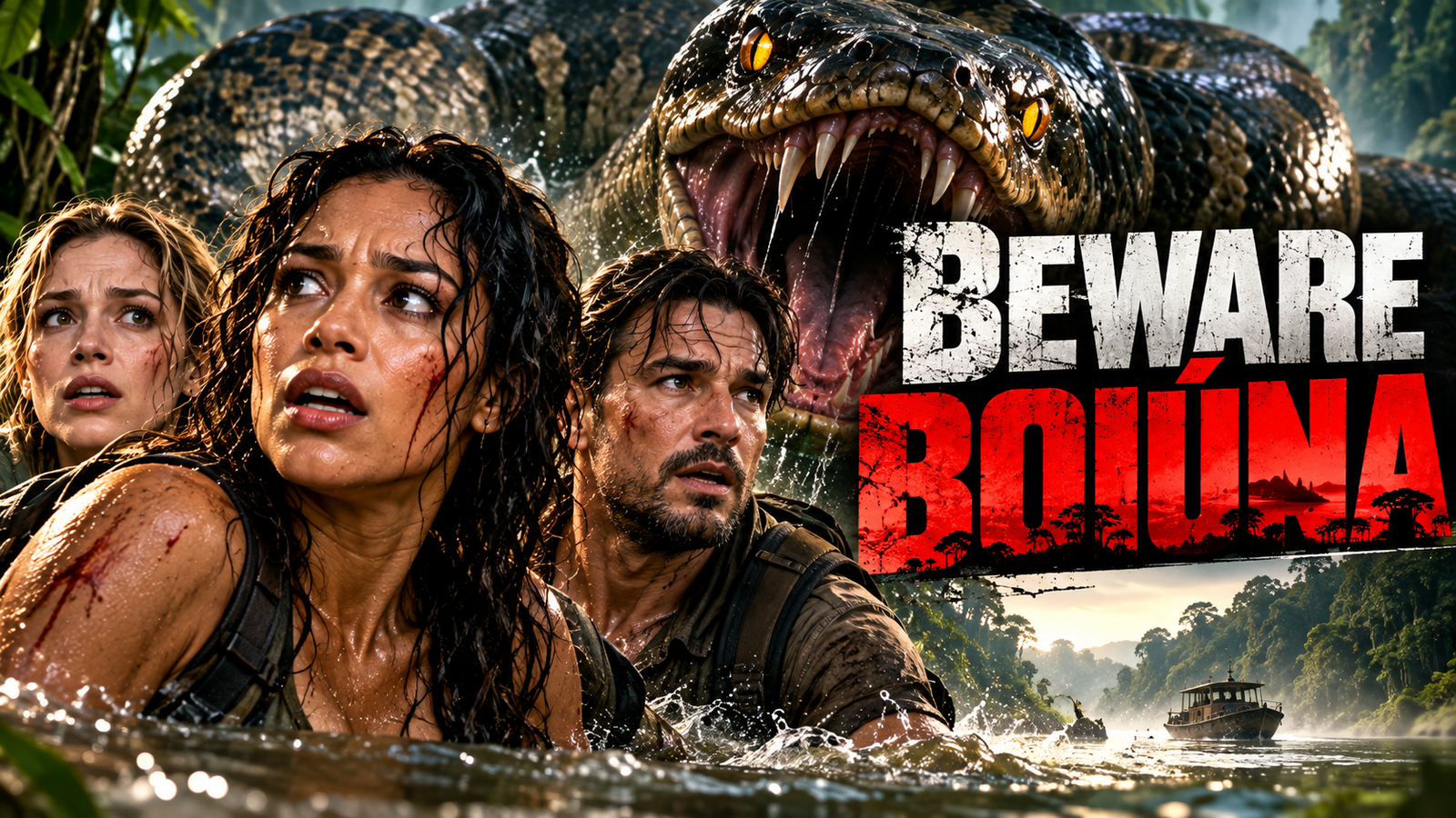 Beware Boiúna 2026 giant snake horror movie